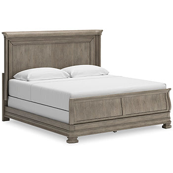 Lexorne Gray King/California King Panel Headboard