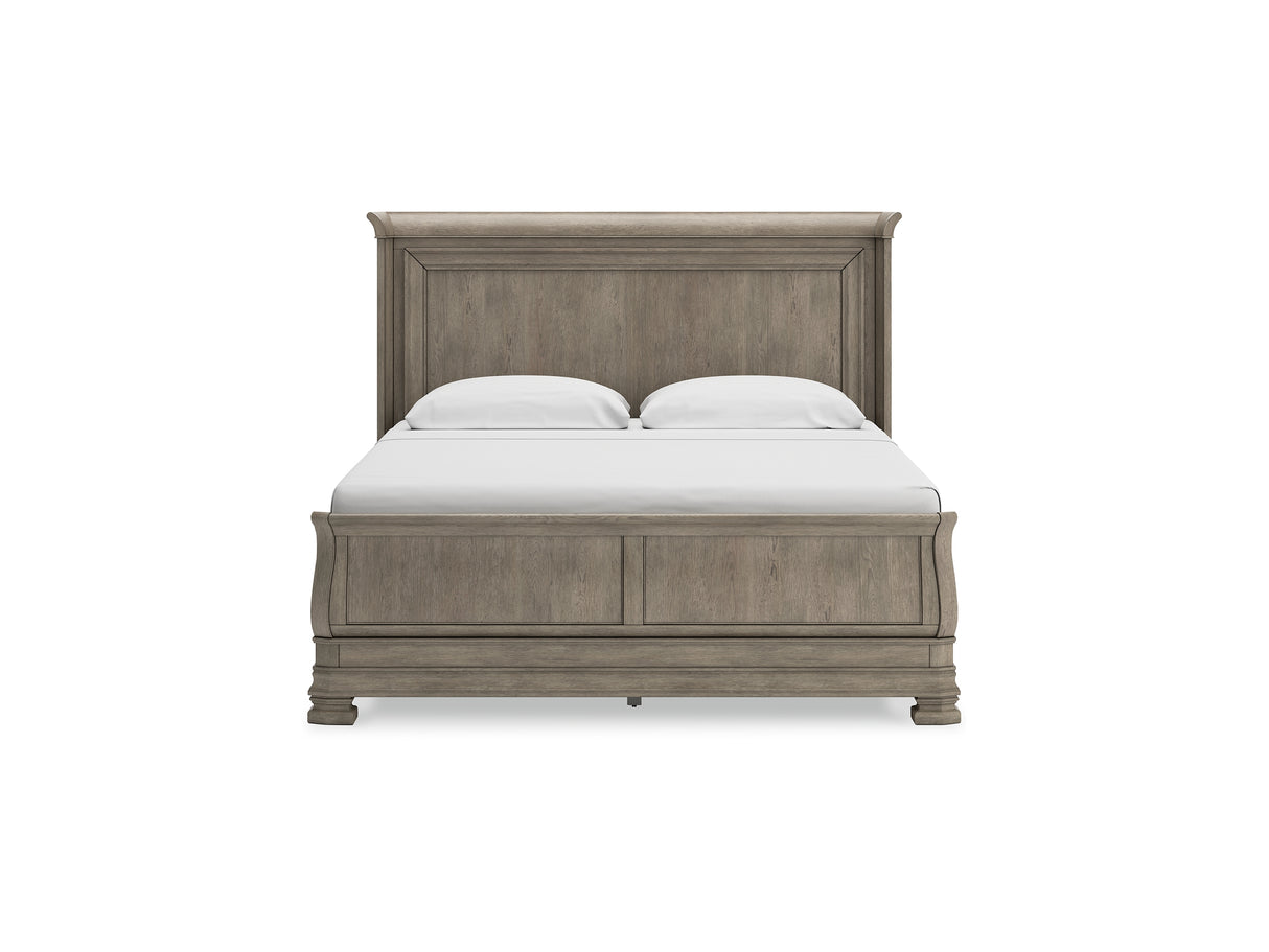 Lexorne Gray King Sleigh Bed