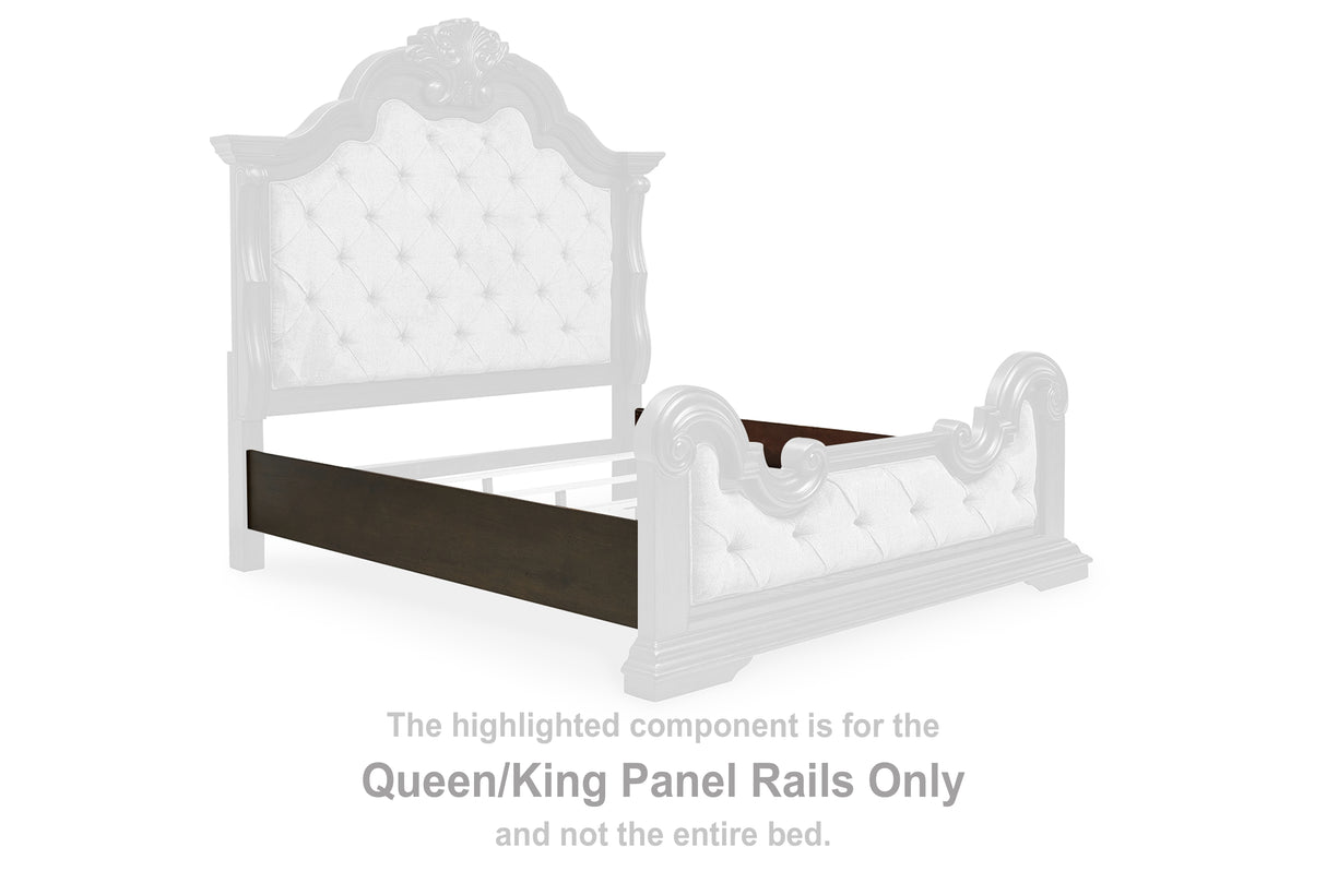 Maylee Dark Brown Queen/King Panel Rails