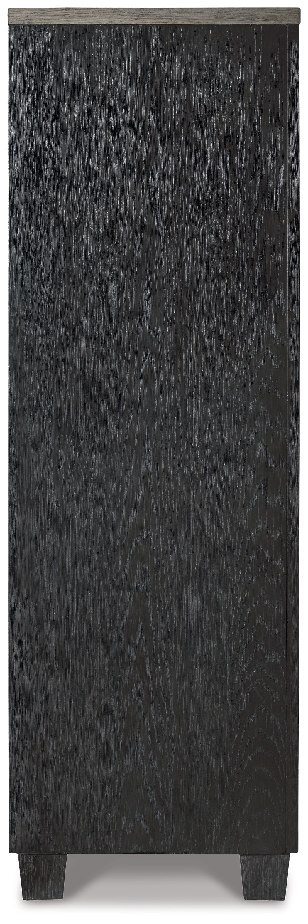 Foyland Black/Brown Door Chest