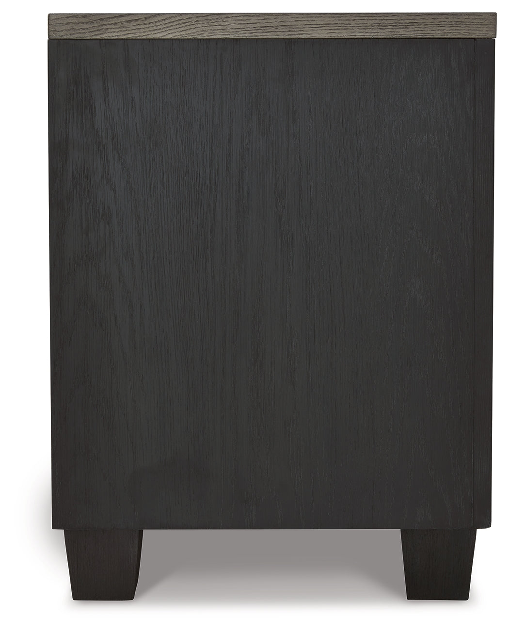 Foyland Black/Brown Nightstand