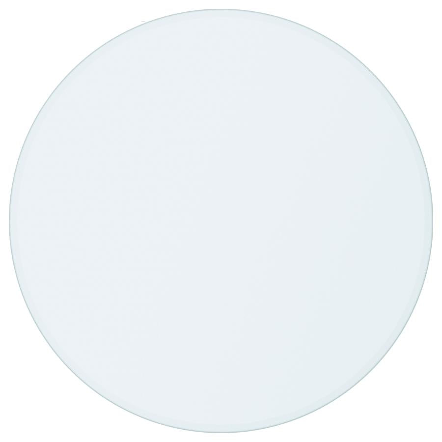 Round Glass Top Clear