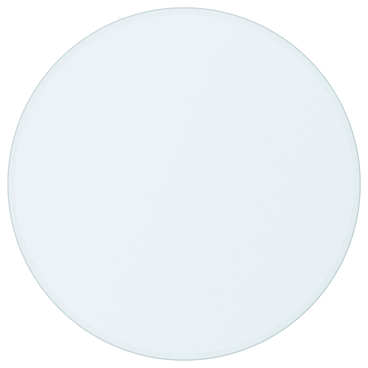 Round Glass Top Clear