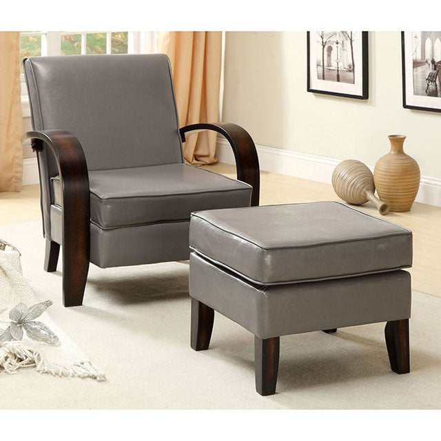 Gossau Accent Chair W/ Ottoman