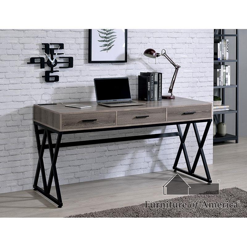 Moers Gray/Sand Black Desk
