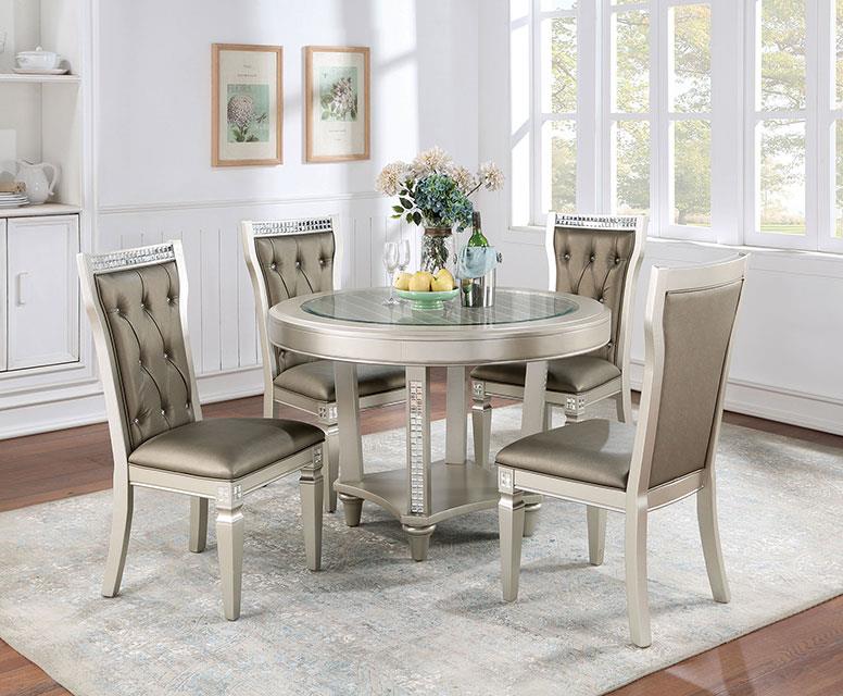 Adelina Champagne Dining Table