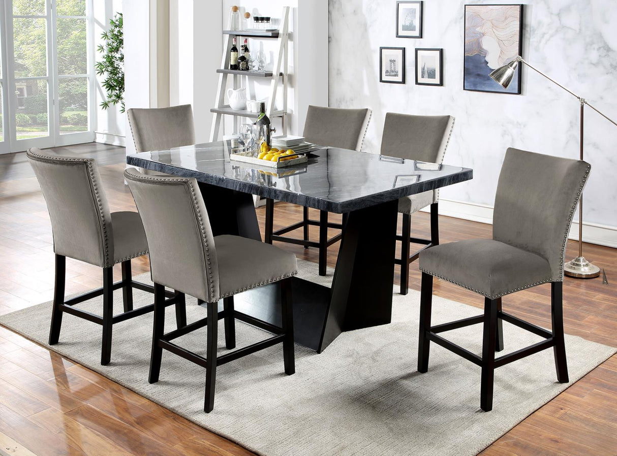 Opheim II Black Dining Set