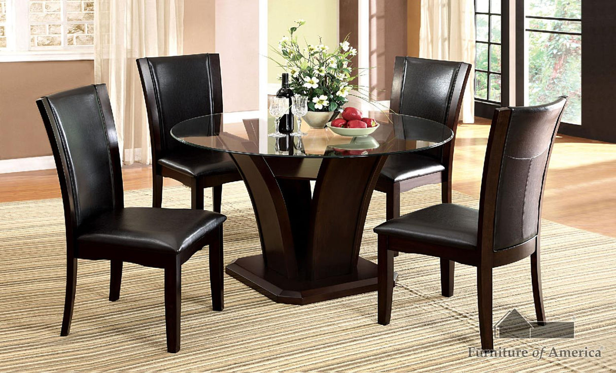 Manhattan III Brown Cherry Dining Set