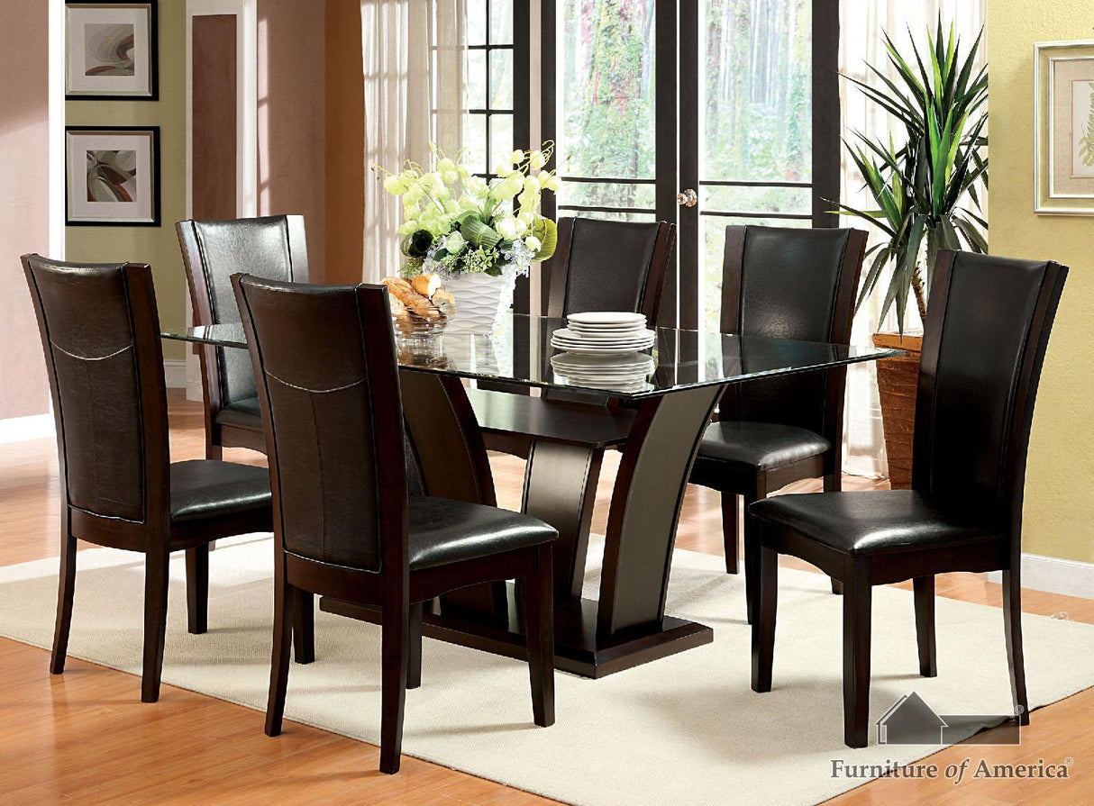 Manhattan III Brown Cherry Dining Set