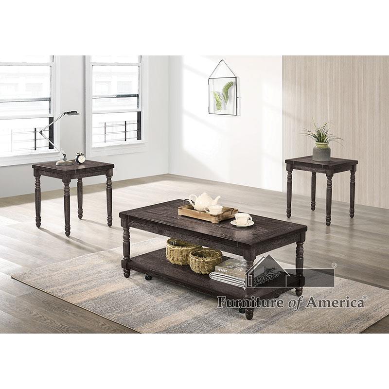 Monango Weathered Gray Coffee Table Set