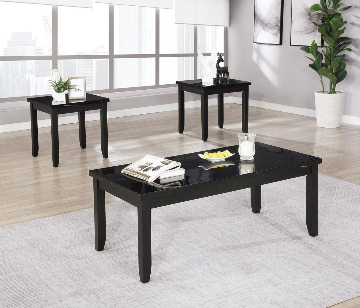 Lodivea Black Coffee Table