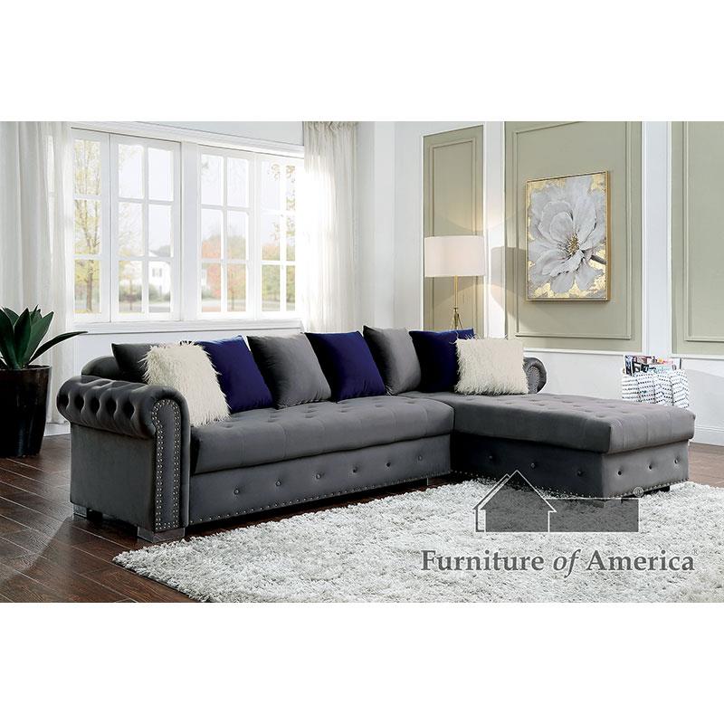 CM6239 Gray Sectional