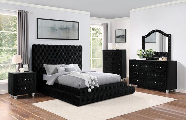 Stefania Black Bedroom Set