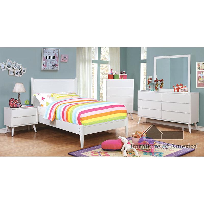 Lennart II White Bedroom Set