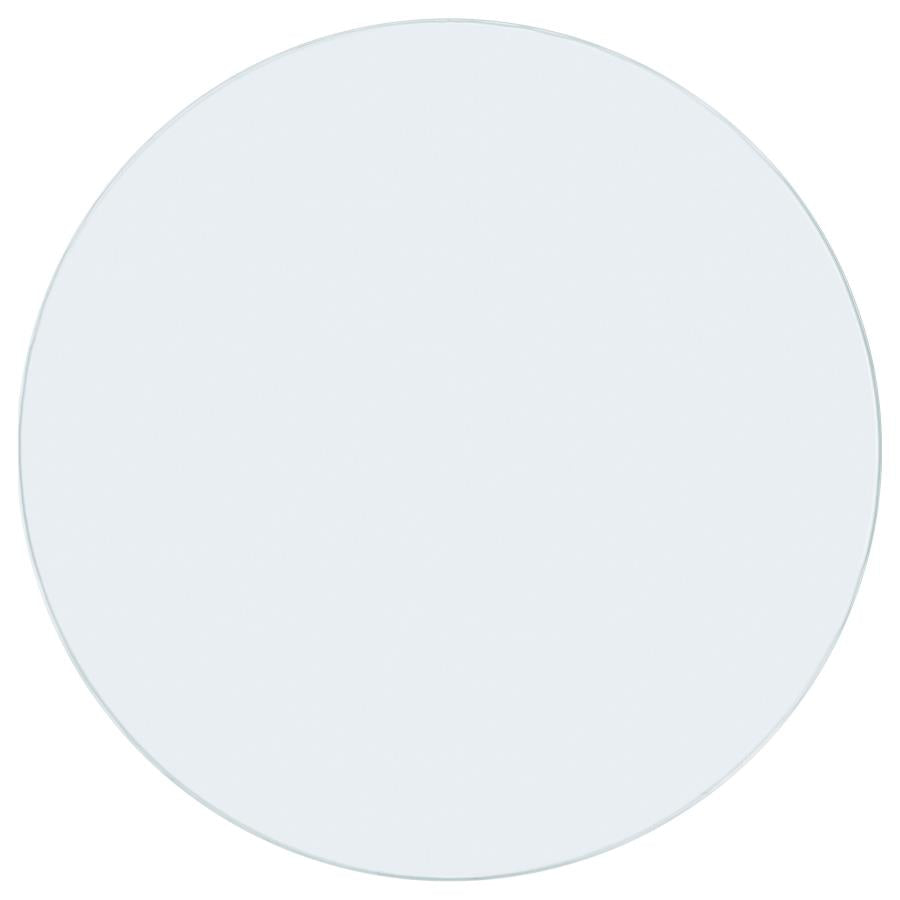 54" Round Glass Table Top Clear
