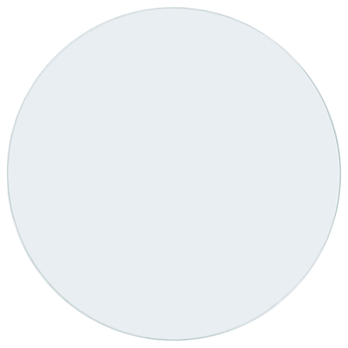 54" Round Glass Table Top Clear