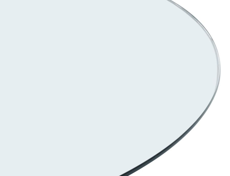 54" Round Glass Table Top Clear