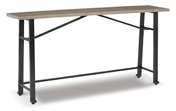Lesterton Light Brown/Black Long Counter Table