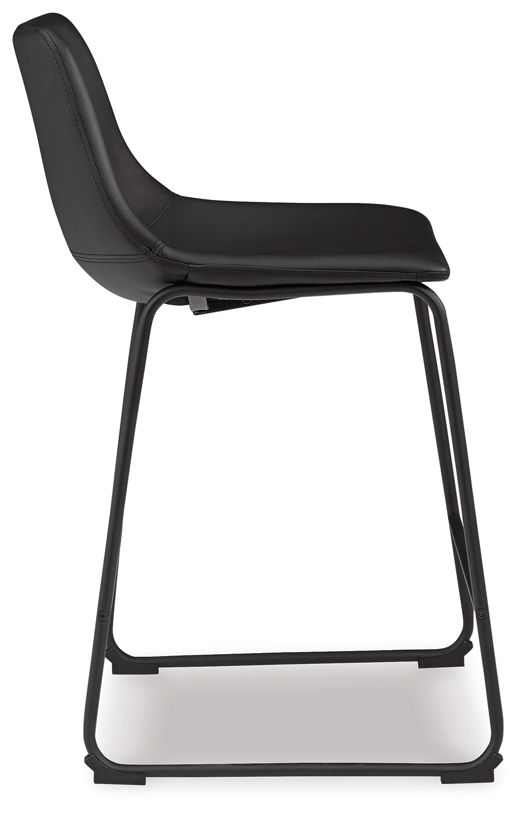 Centiar Black Counter Height Bar Stool