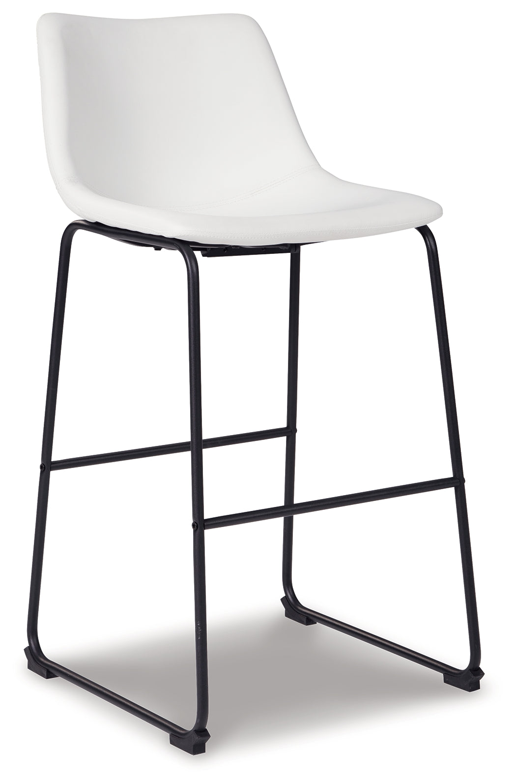 Centiar White Pub Height Bar Stool