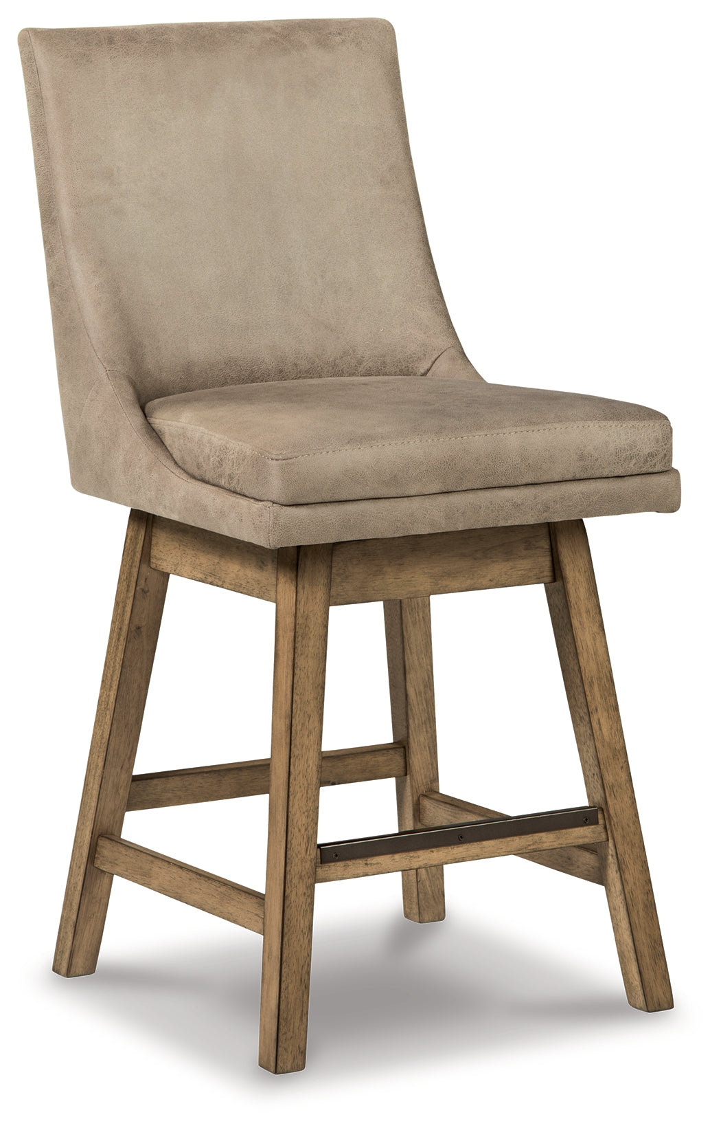 Tallenger Beige Counter Height Bar Stool