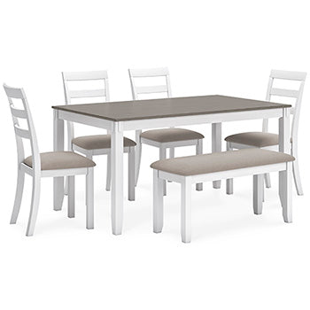 Stonehollow White/Gray Dining Set
