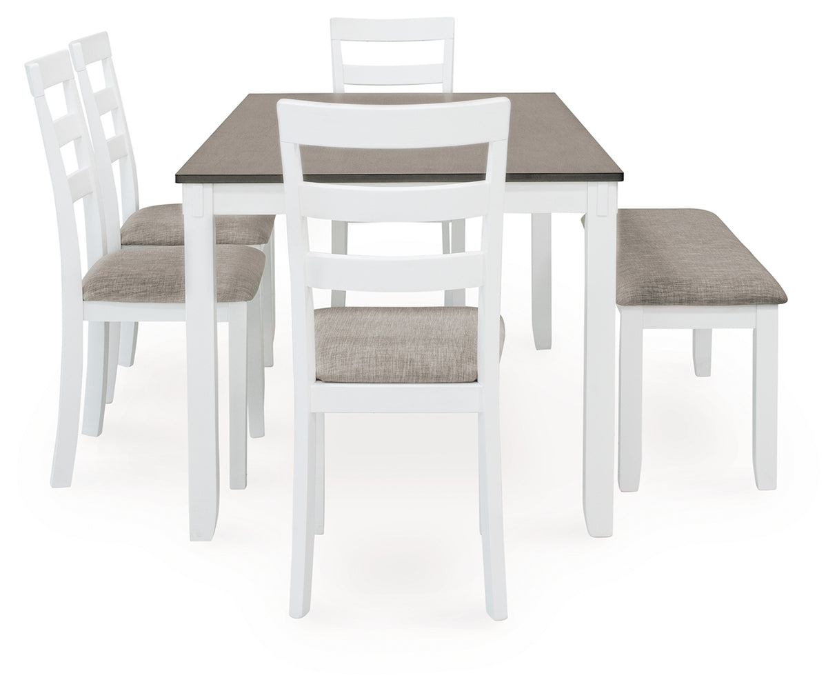 Stonehollow White/Gray Dining Set