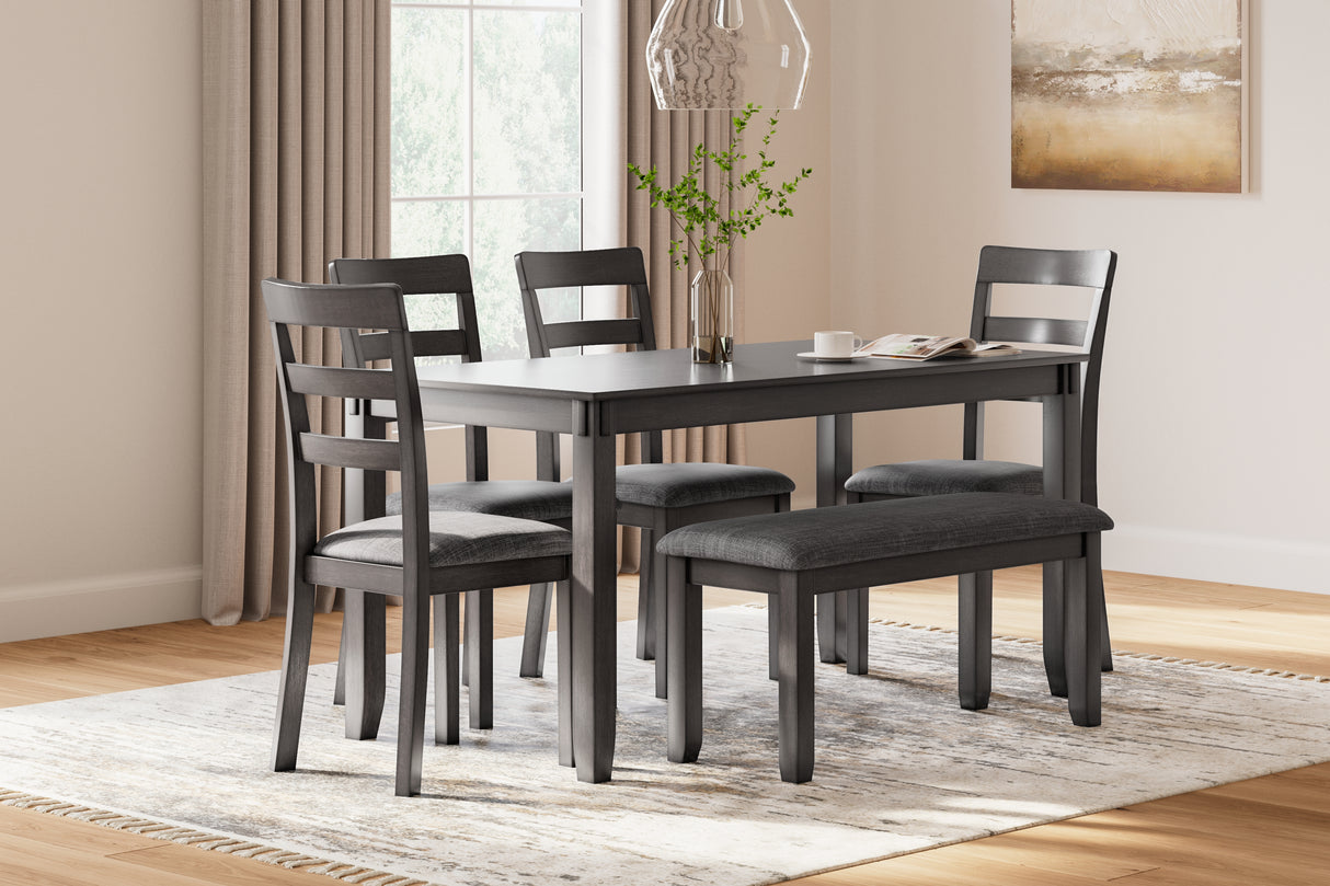 Bridson Gray Dining Set