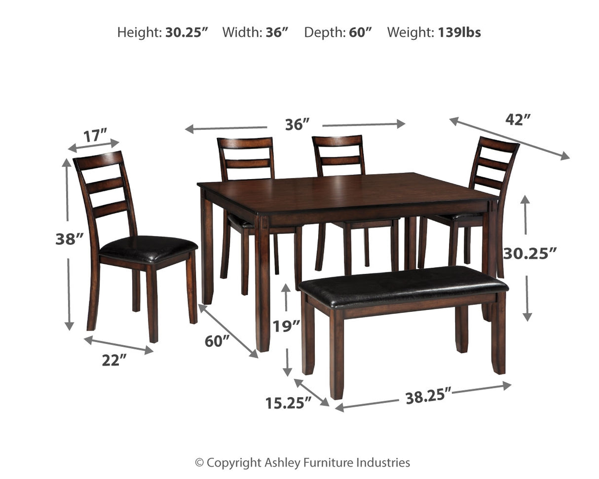 Coviar Brown Dining Set