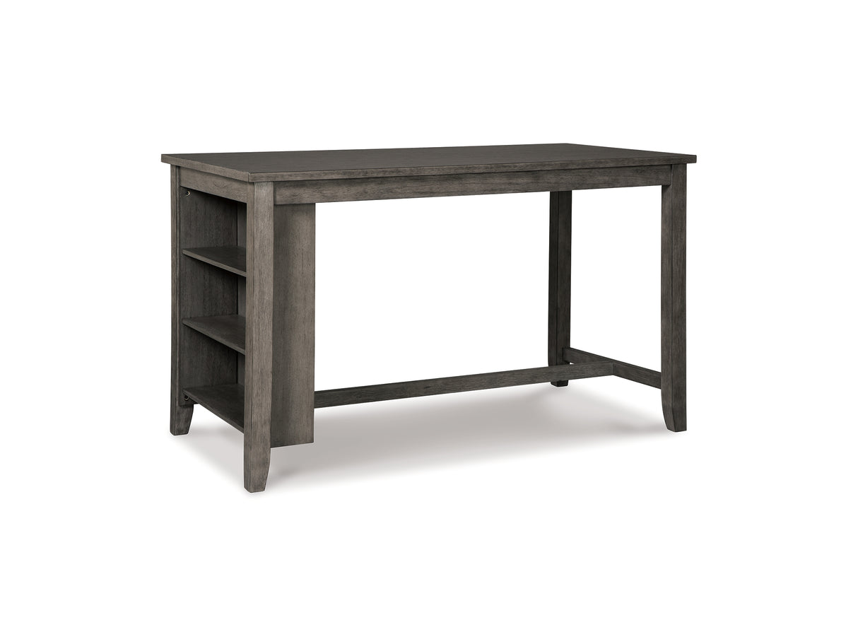 Caitbrook Gray Counter Height Dining Table And 2 Barstools