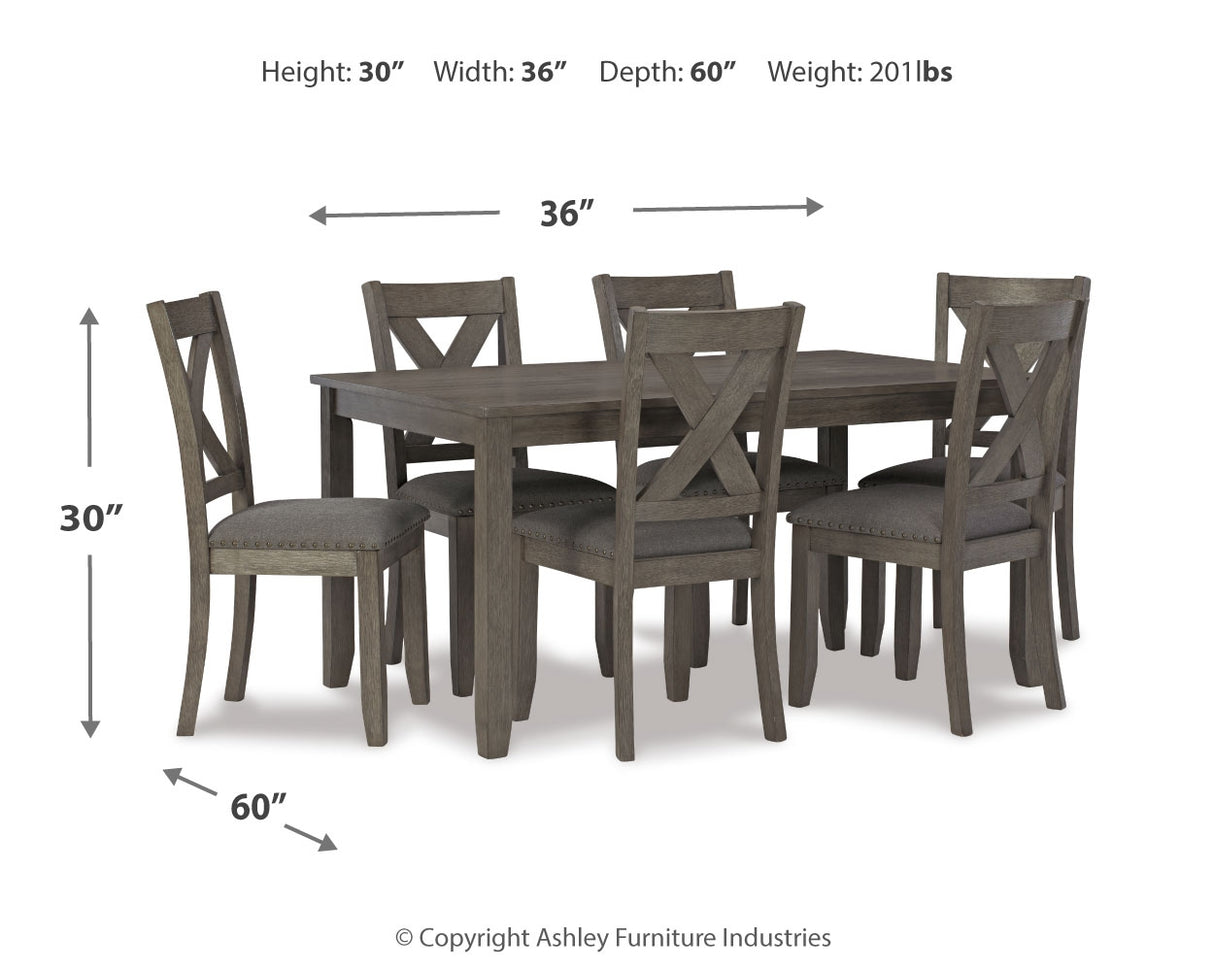 Caitbrook Gray Dining Set