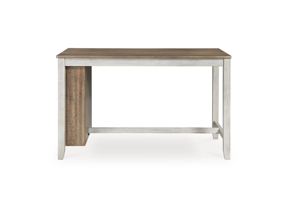 Skempton Two-Tone Counter Height Dining Table And 6 Barstools