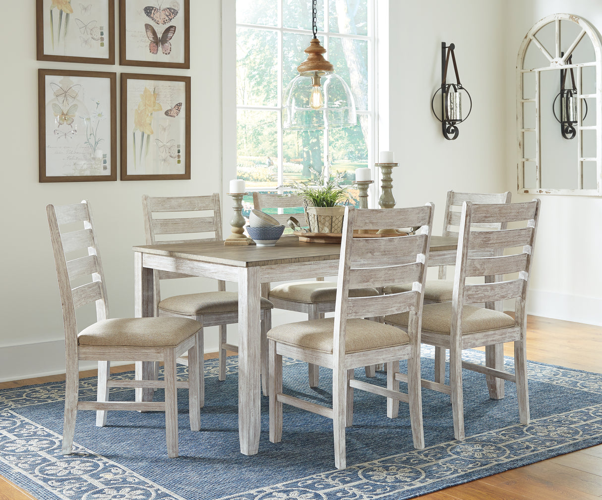 Skempton White/Light Brown Dining Set