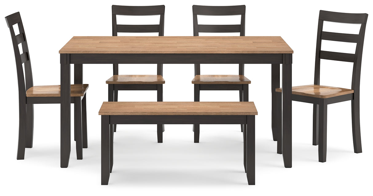 Gesthaven Natural/Brown Dining Set