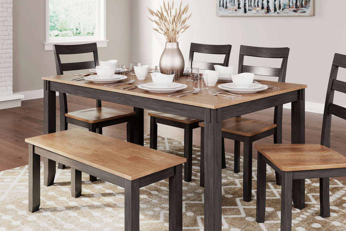 Gesthaven Natural/Brown Dining Set