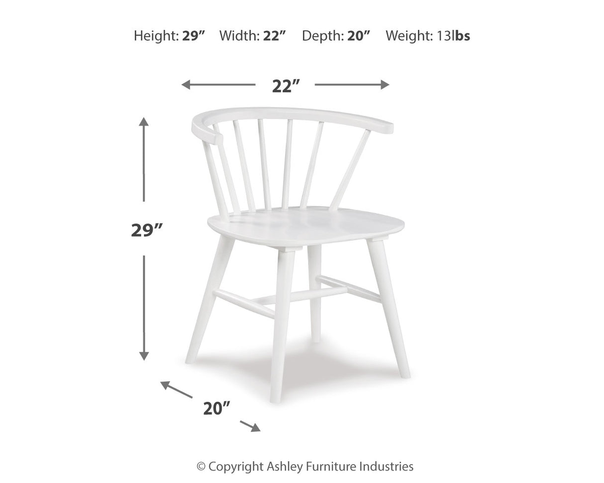 Grannen White Dining Chair