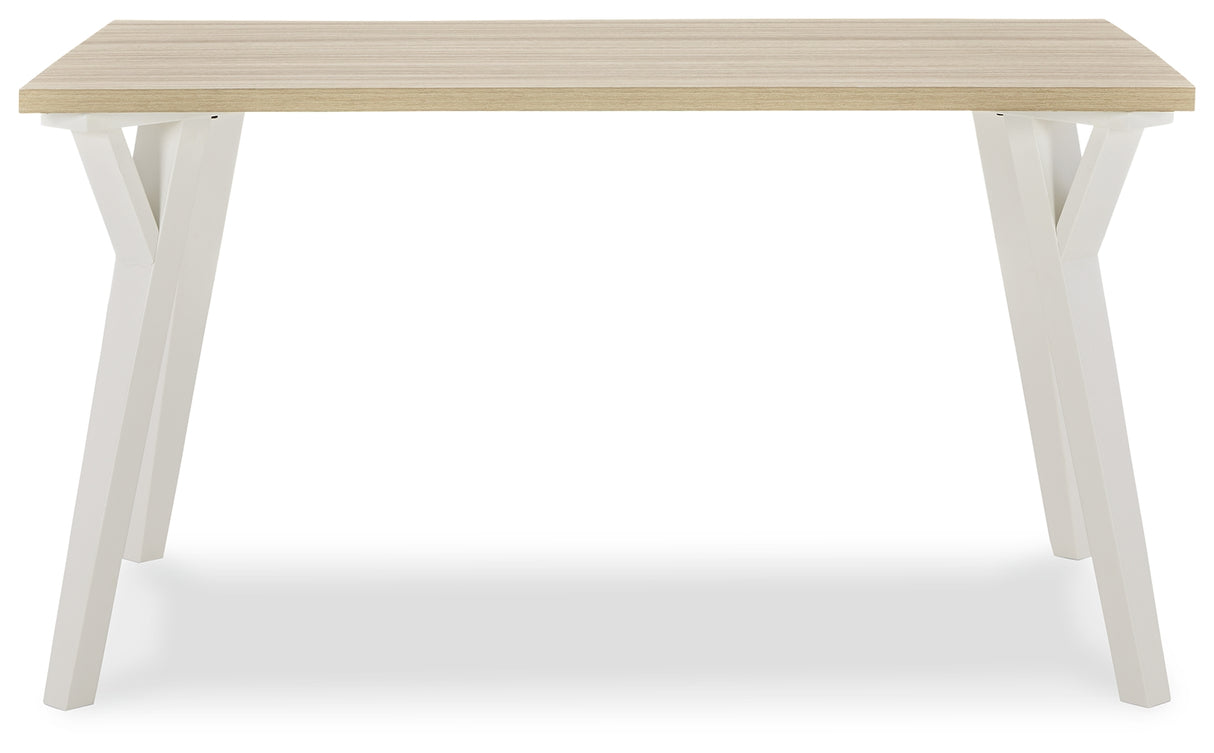 Grannen White/Natural Dining Table