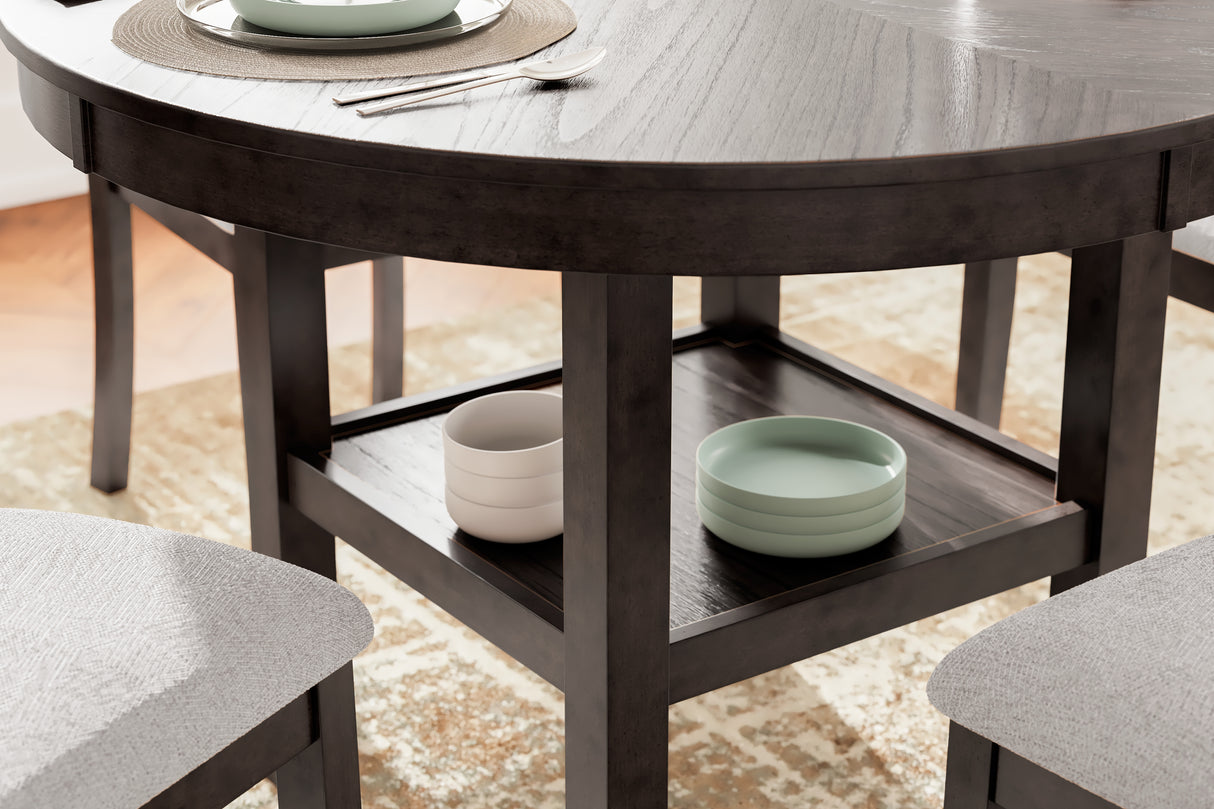 Langwest Brown Round Dining Set