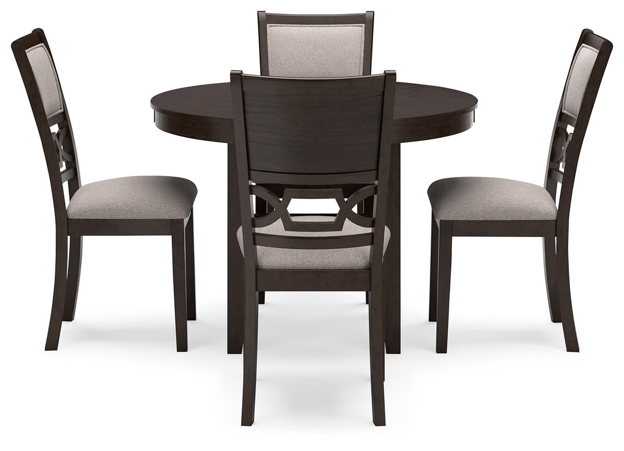 Langwest Brown Round Dining Set