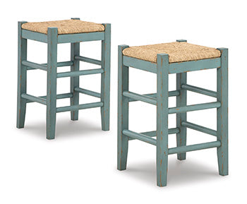 Mirimyn Teal Counter Height Bar Stool