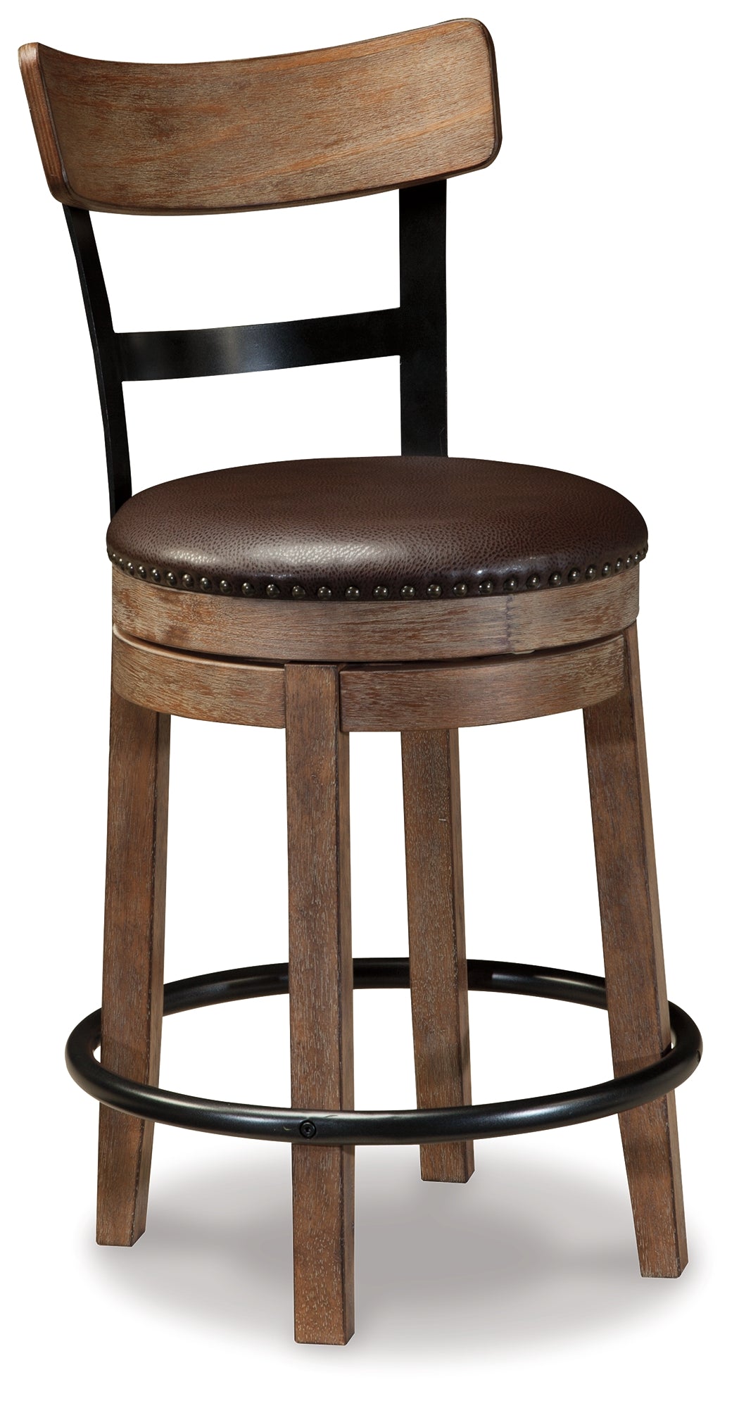Pinnadel Light Brown Counter Height Bar Stool