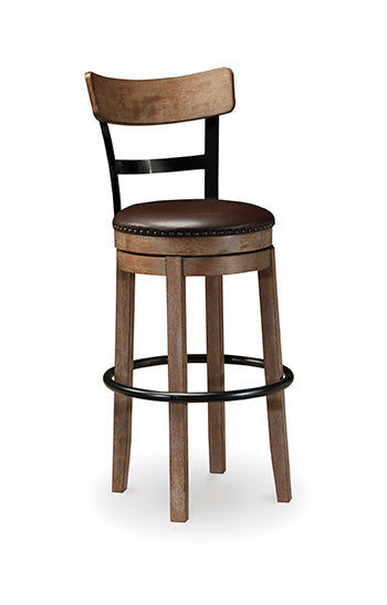 Pinnadel Light Brown Bar Height Bar Stool