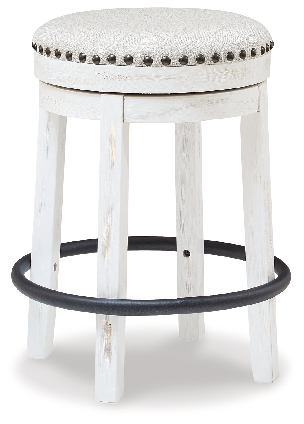 Valebeck White/Black Counter Height Stool