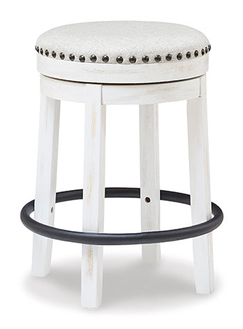 Valebeck White/Black Counter Height Stool