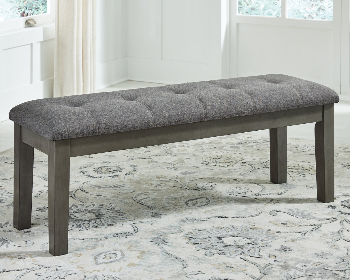 Hallanden Two-Tone Gray 50" Dining Bench