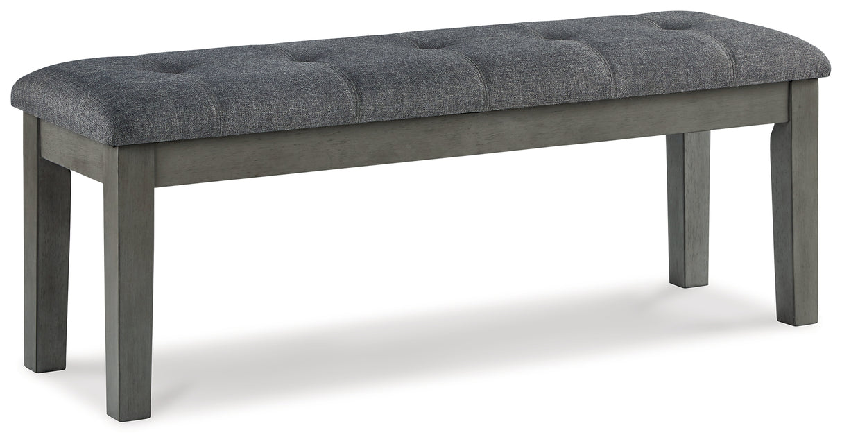 Hallanden Two-Tone Gray 50" Dining Bench