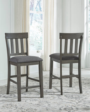 Hallanden Two-Tone Gray Counter Height Bar Stool