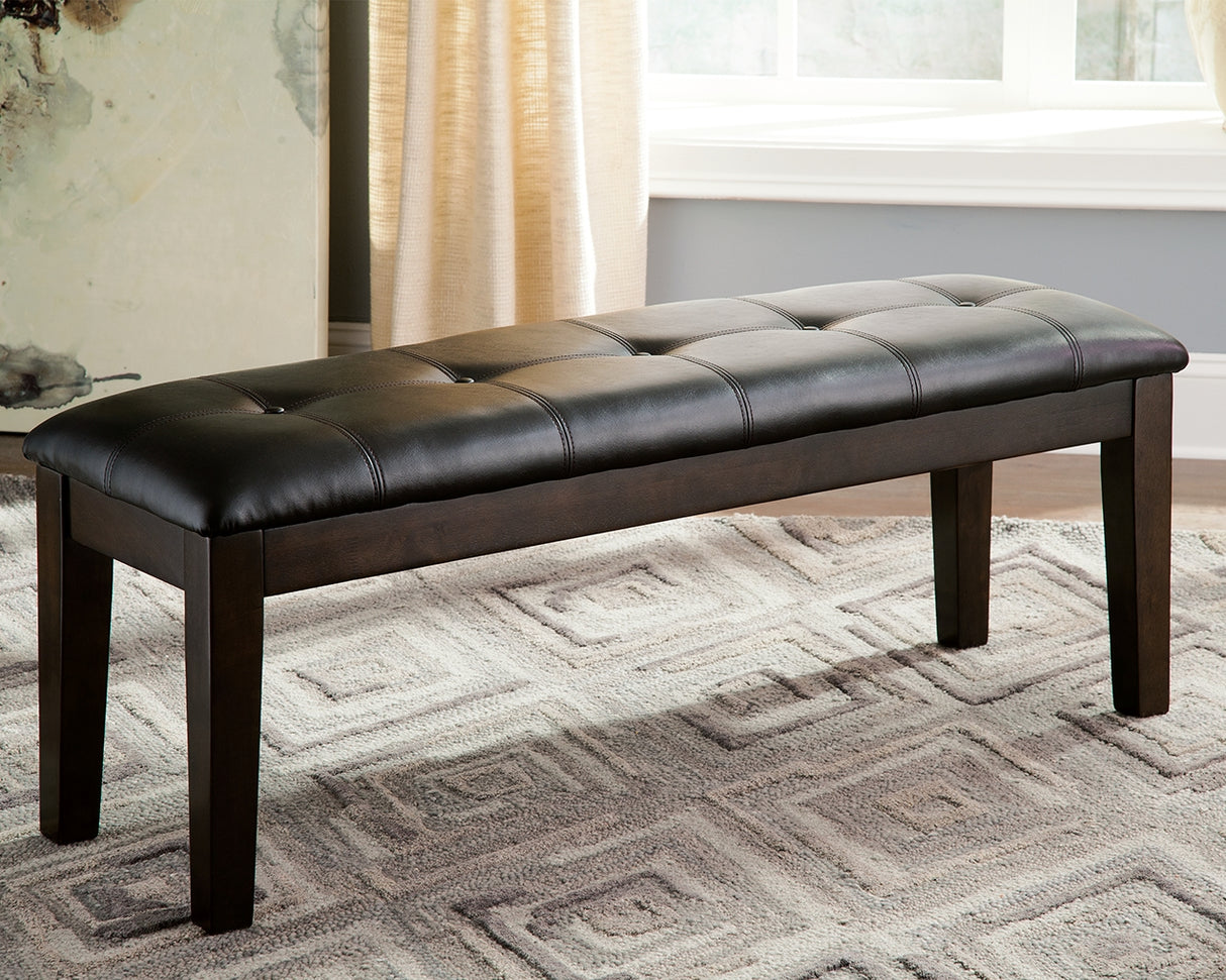 Haddigan Dark Brown Dining Bench