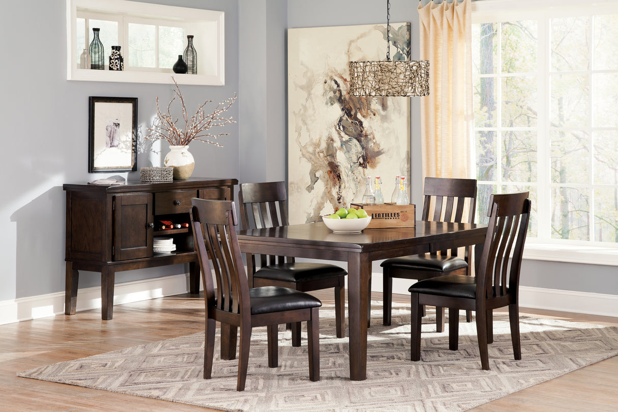 Haddigan Dark Brown Dining Extension Table