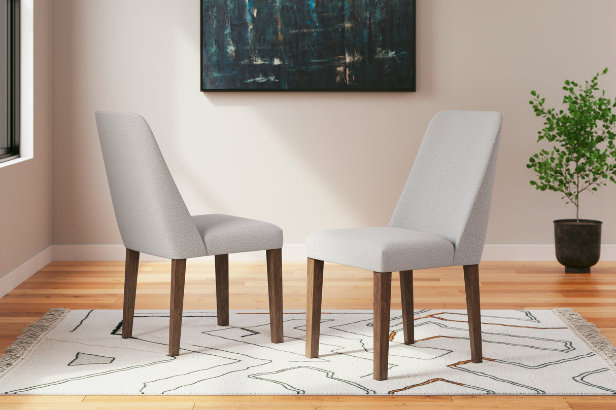 Lyncott Gray/Brown Dining Chair
